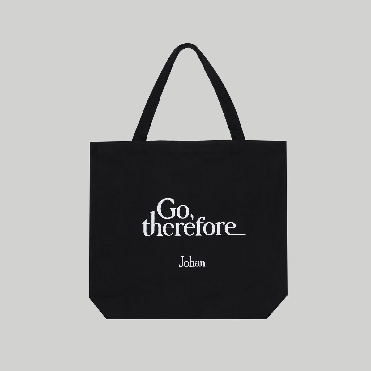 Go, Therefore Canvas Tote Bag – Johan LLC