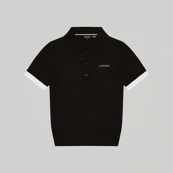 VICTIM『KNIT POLO SHIRT』*オートミール* 3sixteen Knit Polo Earth Pima Cotton | BlackBlue